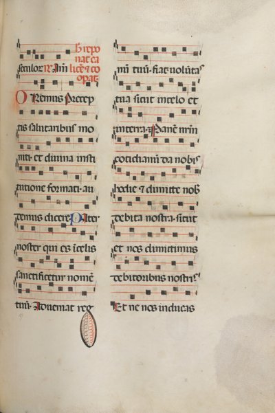 Mszał: Fl. 189: Muzyka do różnych modlitw, 1469. autorstwa Bartolomeo Caporali