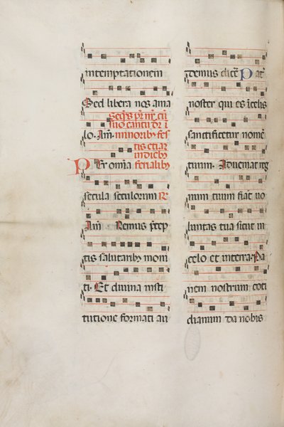 Mszał: Fl. 189v: Muzyka do różnych modlitw, 1469. autorstwa Bartolomeo Caporali