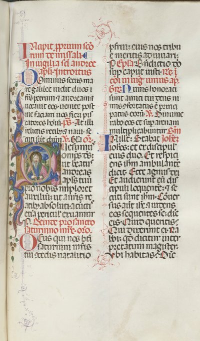 Mszał: Fl. 259: Św. Andrzej, 1469. autorstwa Bartolomeo Caporali