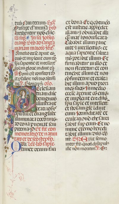 Mszał: Fl. 25: Święty Jan z Orłem, 1469. autorstwa Bartolomeo Caporali