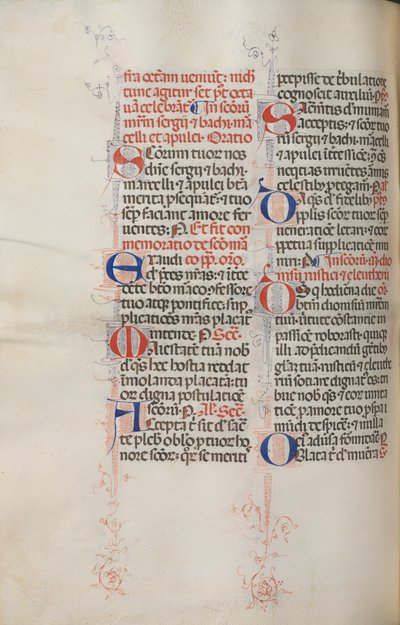 Mszał: Fl. 319v: Św. Franciszek i Pełna Msza Św. Franciszka, 1469. autorstwa Bartolomeo Caporali