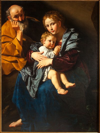 Święta Rodzina (olej na płótnie) autorstwa Bartolomeo Cavarozzi