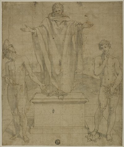 Studium alegorii wiary i milczenia autorstwa Bartolomeo Cesi