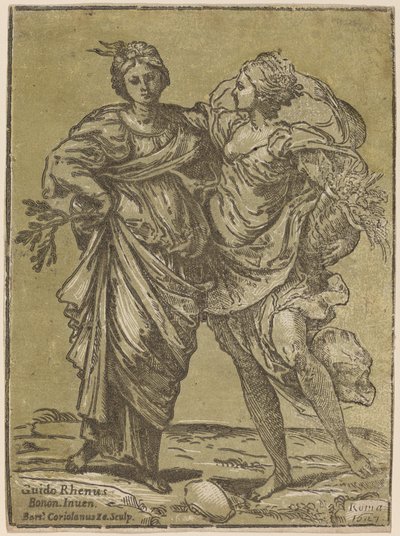 Sojusz Pokoju i Obfitości autorstwa Bartolomeo Coriolano after Guido Reni