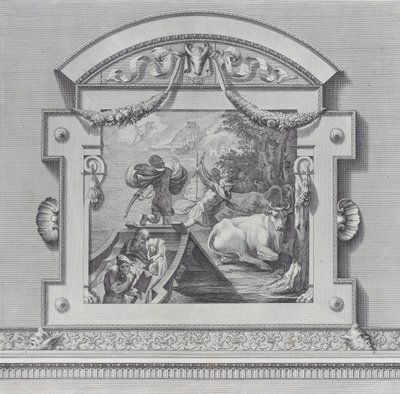 Ilustracja 24: Towarzysze Ulissesa kradną woły poświęcone Apollo, 1756. Twórcy: Bartolomeo Crivellari, Gabriel Söderling. autorstwa Bartolomeo Crivellari, Gabriel Söderling