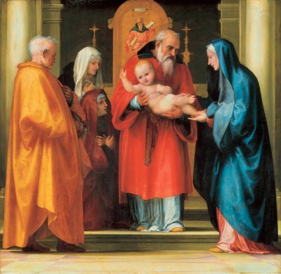 Ofiarowanie Jezusa w Świątyni (więcej) autorstwa Bartolomeo Fra