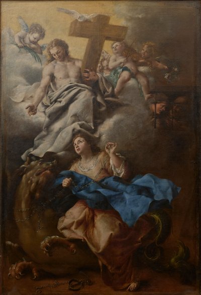 Włoski: Wizja św. Małgorzaty autorstwa Bartolomeo Guidobono