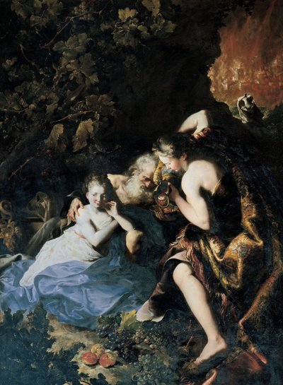 Lot i jego córki, 1695-1696 autorstwa Bartolomeo Guidobono