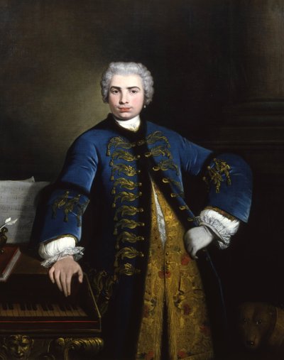 Portret piosenkarza Farinelli Carlo Broschi 1705-1782, 1734. autorstwa Bartolomeo Nazari