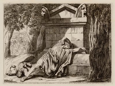 Śmierć Gajusza Grakchusa autorstwa Bartolomeo Pinelli