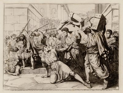 Śmierć Tyberiusza Grakchusa autorstwa Bartolomeo Pinelli