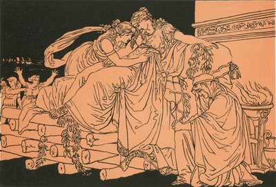 Dydona na stosie pogrzebowym autorstwa Bartolomeo Pinelli