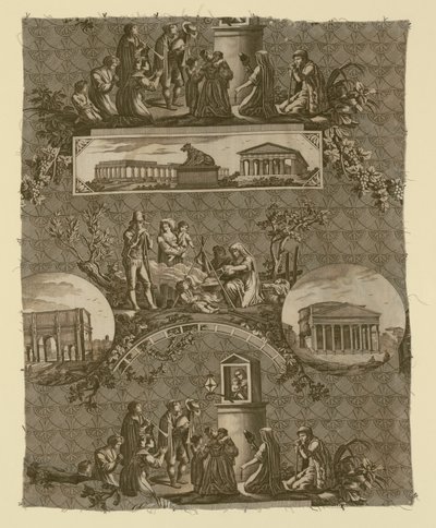 Le Romain (Rzym) (Tkanina meblowa) autorstwa Bartolomeo Pinelli