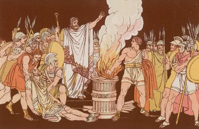 Mutius Scaevola przed Larsem Porsenna autorstwa Bartolomeo Pinelli
