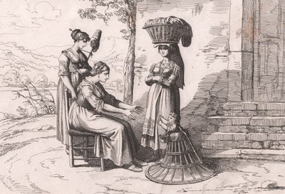 رومي ښځې په دودیزو جامو کې، د بارتولومیو پینیلي (رومپولي autorstwa Bartolomeo Pinelli
