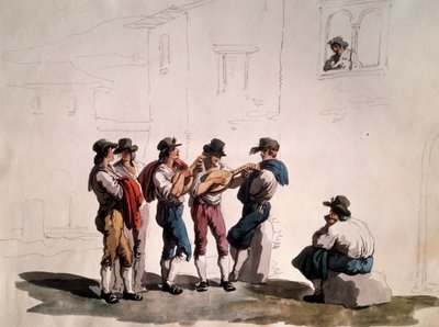 Serenada Bartolomeo Pinelli (1781-1835), Włochy autorstwa Bartolomeo Pinelli