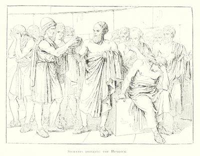 Sokrates pijący cykutę (lito) autorstwa Bartolomeo Pinelli