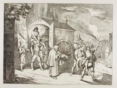 Rydwan ze zmarłym w San Lorenzo autorstwa Bartolomeo Pinelli