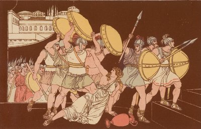Śmierć Tarpei autorstwa Bartolomeo Pinelli