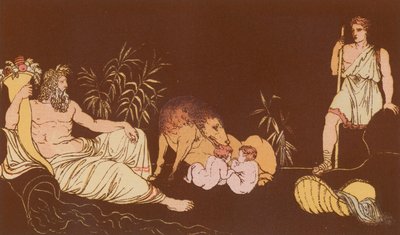 Wilk i bliźniaki autorstwa Bartolomeo Pinelli