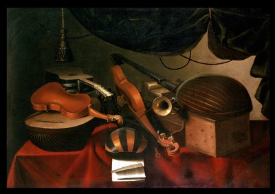 Muzyczna martwa natura autorstwa Bartolommeo Bettera