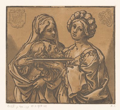 Herodiada i Salome z głową Jana Chrzciciela autorstwa Bartolommeo Coriolano