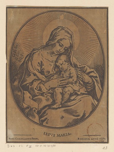 Maryja z Dzieciątkiem Chrystusa autorstwa Bartolommeo Coriolano
