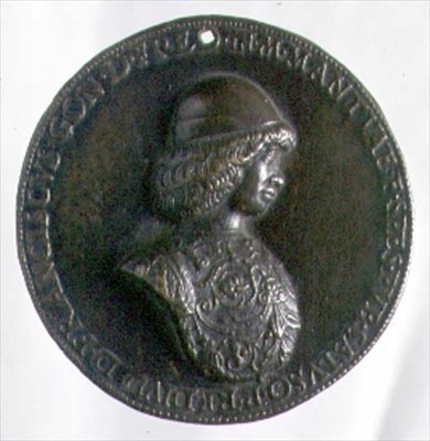 Medal portretowy przedstawiający Francesco Gonzagę II (1466-1519) (brąz ) (rewers patrz 96846) autorstwa Bartolommeo Melioli