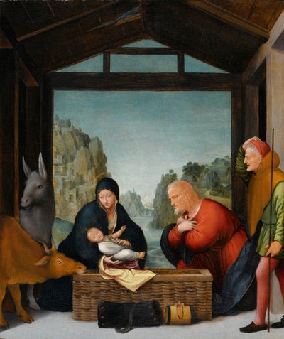 Adoracja pasterzy autorstwa Bartolommeo Suardi (circle of)