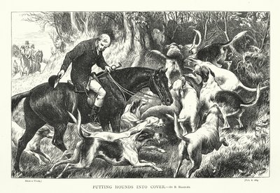 Umieszczanie psów pod osłoną (grawerunek) autorstwa Basil Bradley