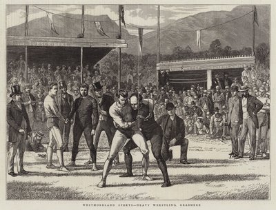 Westmoreland Sports, Heavy Wrestling, Grasmere autorstwa Basil Bradley