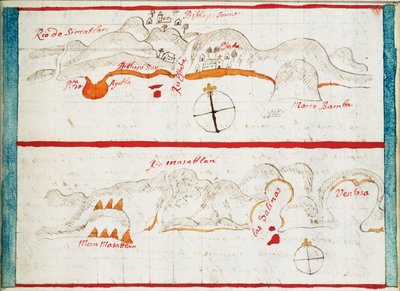 Mapa Santiago Astata i Bahia Ventosa autorstwa Basil Ringrose