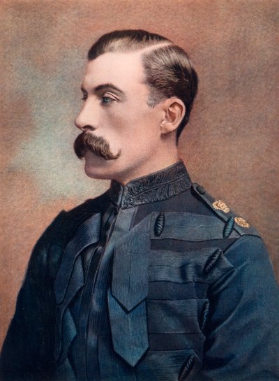 Generał dywizji JF Brocklehurst, dowodzący 2. Brygadą Kawalerii, Natal Field Force, 1902. autorstwa Bassano Studio