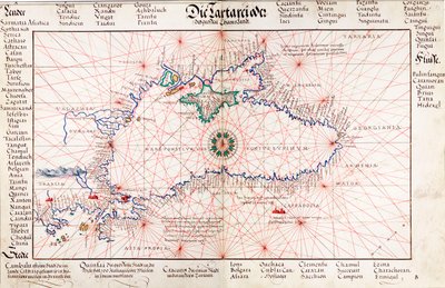 Mapa Morza Czarnego autorstwa Battista Agnese