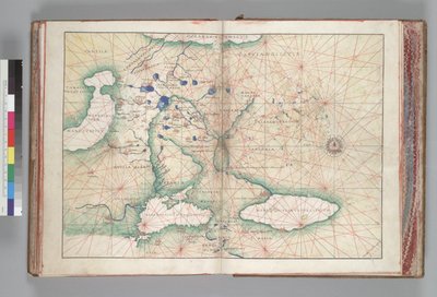 Mapa Rosji autorstwa Battista Giovanni Agnese