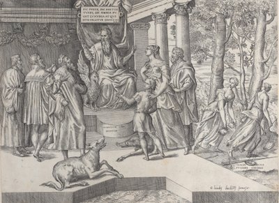 Skorumpowany sędzia, 1565-73. autorstwa Battista del Moro