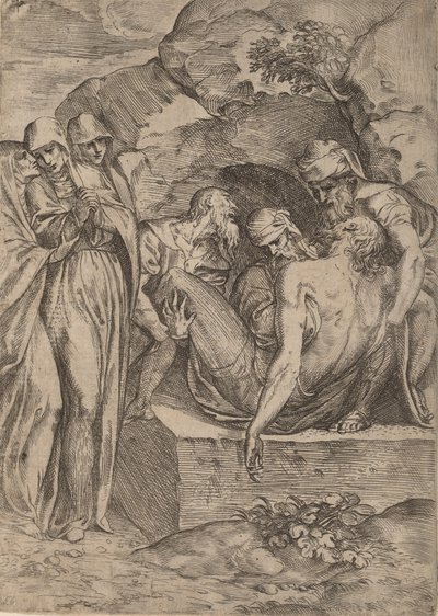 Złożenie do grobu, 1515-1573. autorstwa Battista del Moro