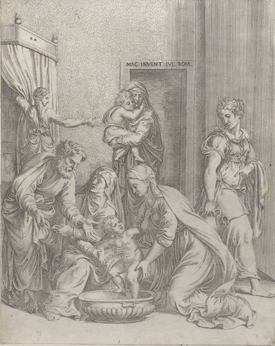 Święta Rodzina, 1535-73., 1535-73. autorstwa Battista del Moro