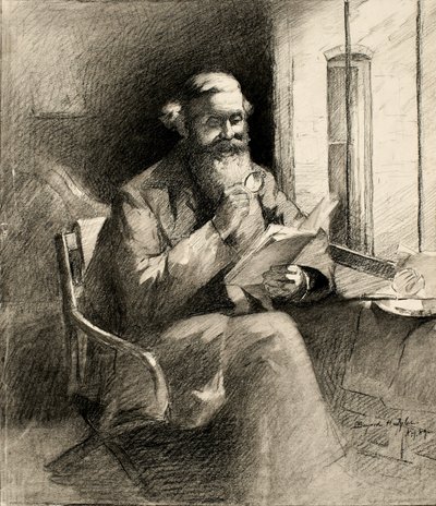 Dobra historia, 1889 (węgiel na kremowym papierze tkanym) autorstwa Bayard Henry Tyler