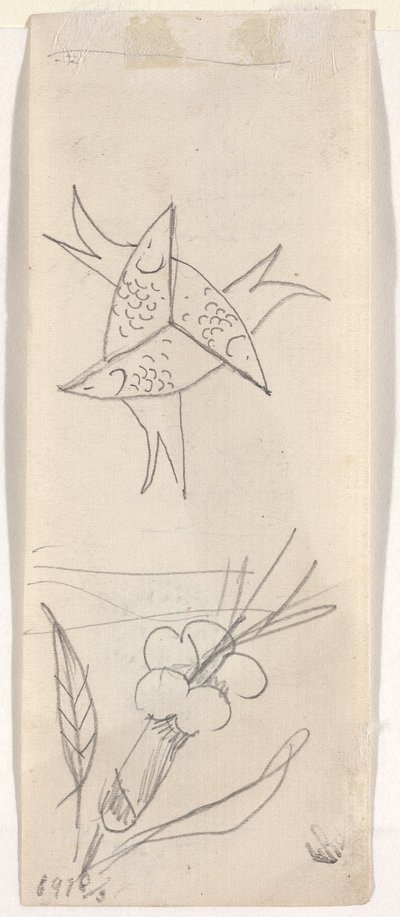Arkusz szkiców [verso] autorstwa Beatrice Godwin Whistler