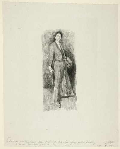 Hrabia Robert de Montesquiou autorstwa Beatrix Godwin Whistler