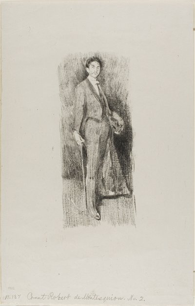 Hrabia Robert de Montesquiou autorstwa Beatrix Godwin Whistler