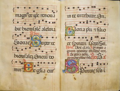 Antyfonarz benedyktyński, ok. br. 1467-70. autorstwa Belbello da Pavia