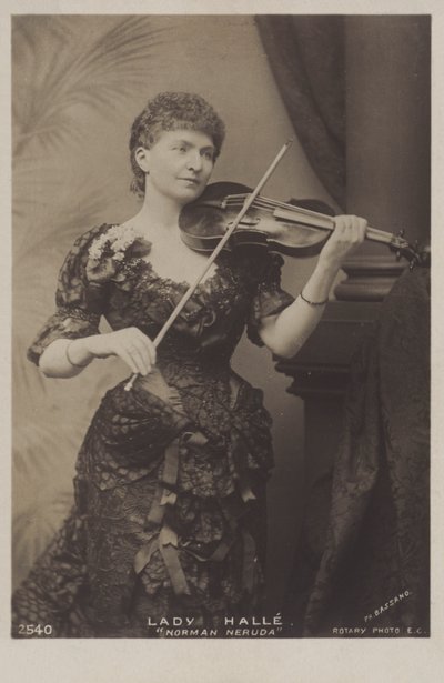 Wilma Neruda, Lady Halle, morawska skrzypaczka autorstwa Belgian Photographer
