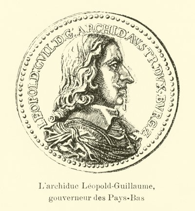 Arcyksiążę Leopold Wilhelm Austrii, gubernator Holandii autorstwa Belgian School