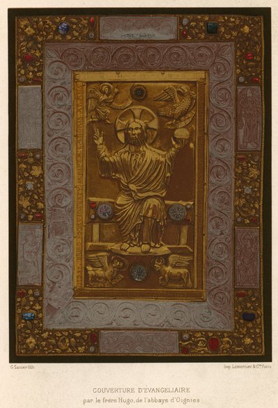 Okładka Evangeliaire fr. Hugo z opactwa w Oignies autorstwa Belgian School