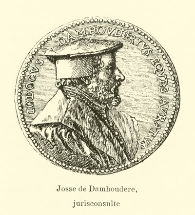 Joos de Damhouder, flamandzki prawnik autorstwa Belgian School
