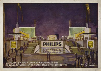 Pawilony Philipsa, Międzynarodowa Wystawa w Brukseli, 1935 autorstwa Belgian School