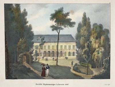 Towarzystwo Filharmoniczne w Antwerpii 1826, ok.1895 (fotochrom) autorstwa Belgian School