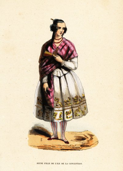 Młoda dziewczyna Mapuche z miasta Concepcion, Chile autorstwa Belgian School